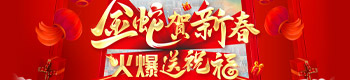 金蛇賀新春，火爆送祝福！