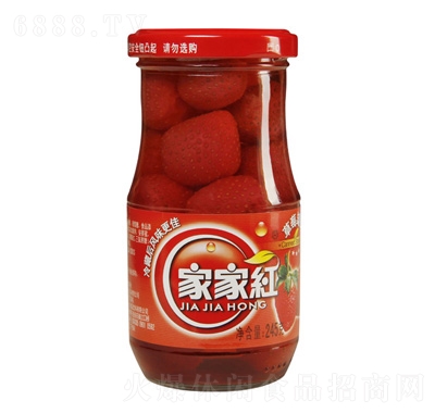 家家紅草莓罐頭