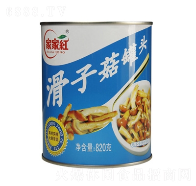 家家紅滑子菇罐頭