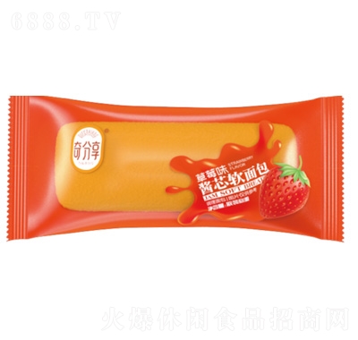 奇分享醬芯軟面包草莓味