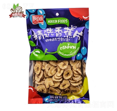 閩涵精選香蕉片108g