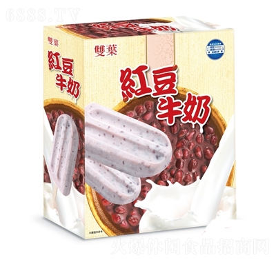 雙葉紅豆牛奶冰棒
