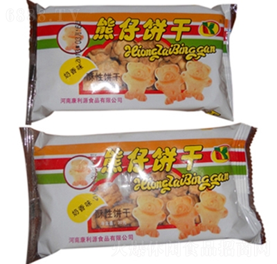 康利源熊仔餅干奶香味休