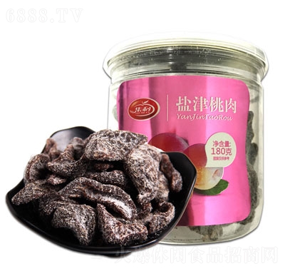 集利食品鹽津桃肉180g黃桃肉果脯果干蜜餞休閑零食品