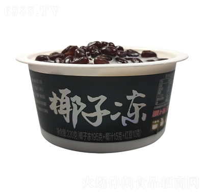 果不離廠家代發(fā)果凍休閑食品招商商超一件代發(fā)紅豆椰子凍220克