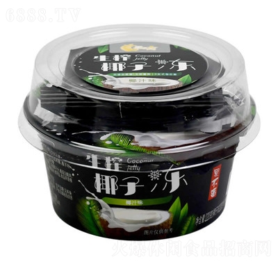 果不離廠家代發(fā)果凍休閑食品招商商超一件代發(fā)生榨椰子凍220克