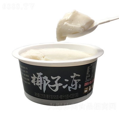 果不離廠家代發(fā)果凍休閑食品招商商超一件代發(fā)椰子凍220g