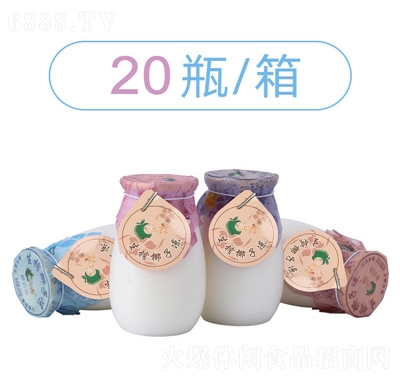 果不離椰子凍廠家整箱批發(fā)200g×20瓶生榨椰子果凍招商代理禮盒裝