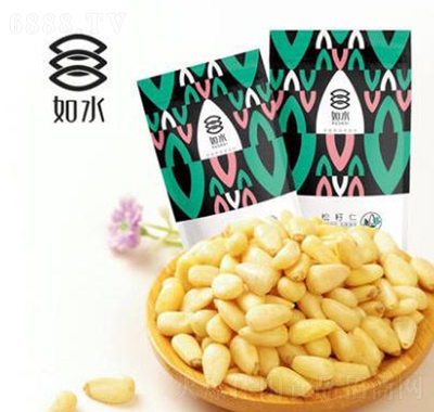 如水松籽仁100g袋裝松仁堅果松子大顆粒即食東北松籽休閑零食