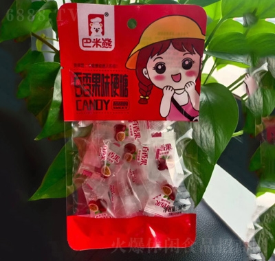巴米熊百香果味硬糖果零