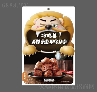 冷吃獸甜辣鴨脖100克