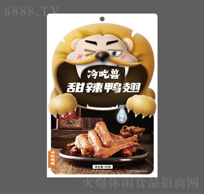 冷吃獸甜辣鴨翅90克
