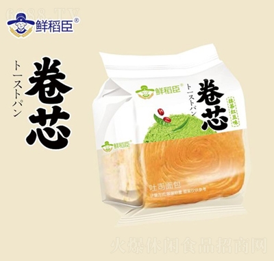 鮮稻臣抹茶紅豆味面包休