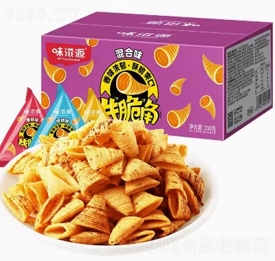 味滋源牛脆角虎牙脆妙脆角三角尖角零食虎角脆