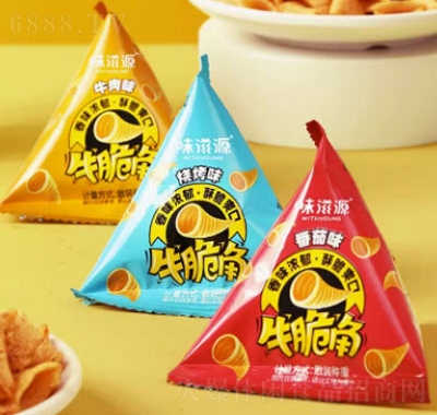 味滋源牛脆角虎牙脆妙脆角三角尖角零食虎角脆200g