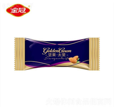 金冠堅果酥糖硬糖結(jié)婚用喜糖婚糖零食休閑食品藍(lán)色