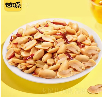 甘源麻辣味椒鹽味脫油花生208g熟花生米下酒菜休閑食品
