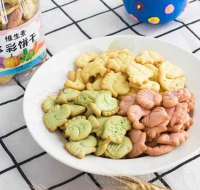 鼎宏?duì)I養(yǎng)蔬菜餅干網(wǎng)紅零食多彩餅干桶裝休閑零食